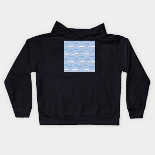 Swimming with Whales Kids Hoodie